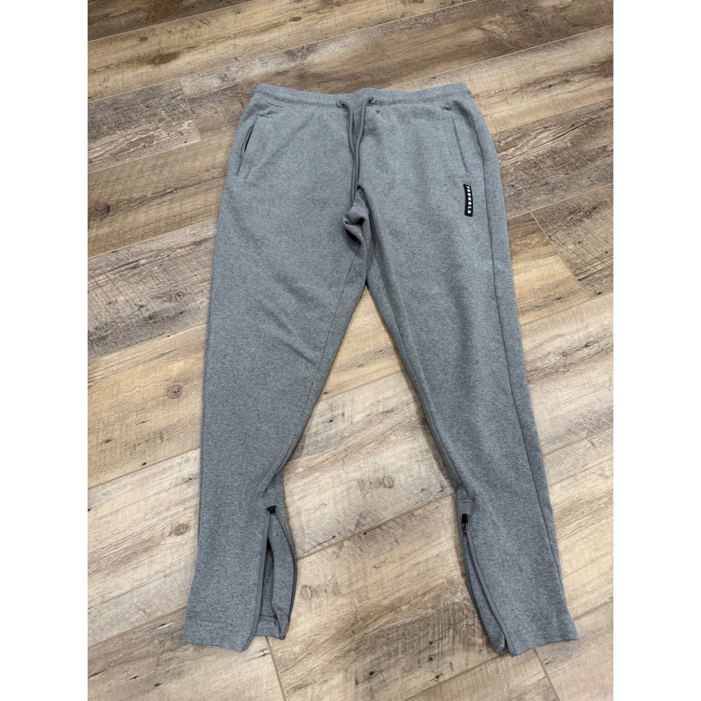 YoungLA Heather Gray Jogger Sweatpants with Ankle Zips